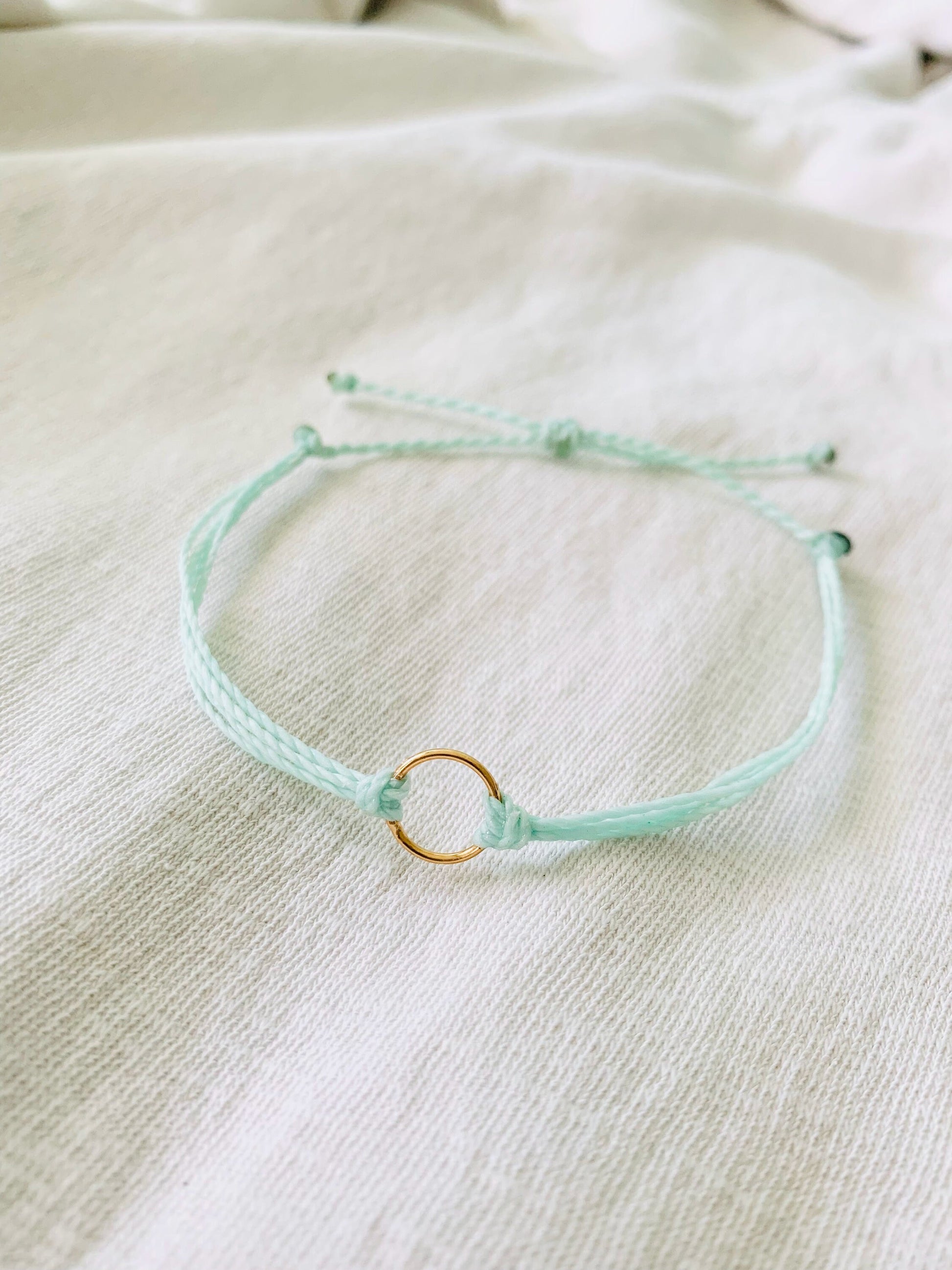 Circle Bracelet, String Bracelet, Handmade Jewelry, Surfer Bracelet, Waterproof Bracelet, Adjustable Bracelet