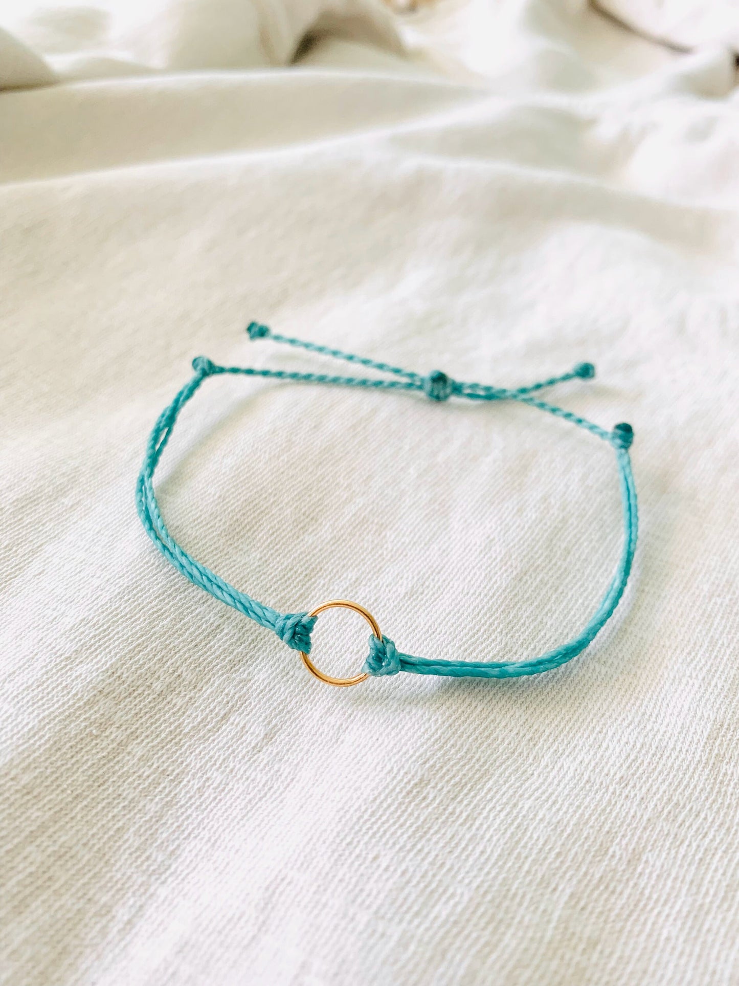 Circle Bracelet, String Bracelet, Handmade Jewelry, Surfer Bracelet, Waterproof Bracelet, Adjustable Bracelet