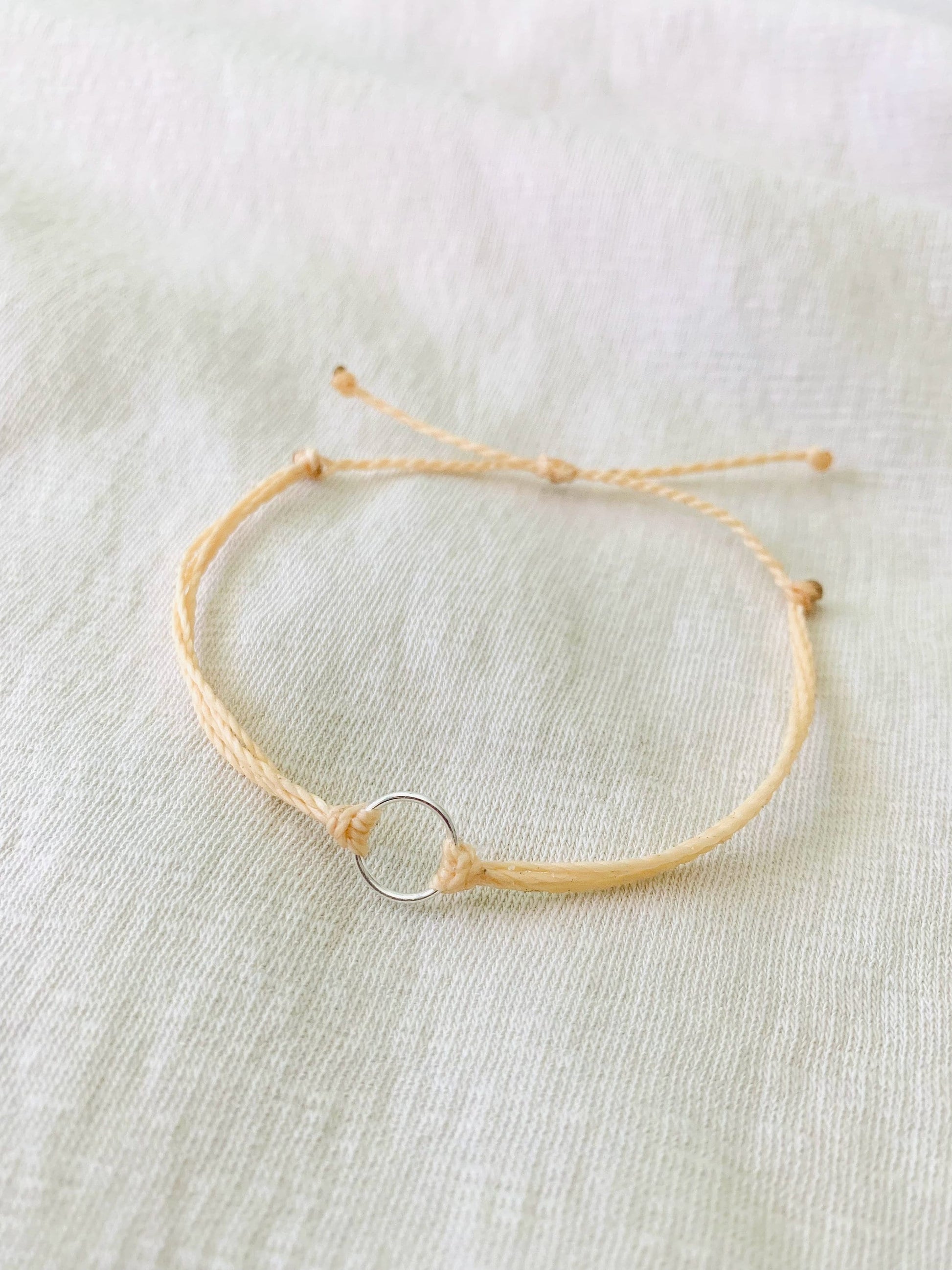 NEW! Open Circle Bracelet, String Bracelet, Handmade Jewelry, Surfer Bracelet, Waterproof Bracelet, Adjustable Bracelet