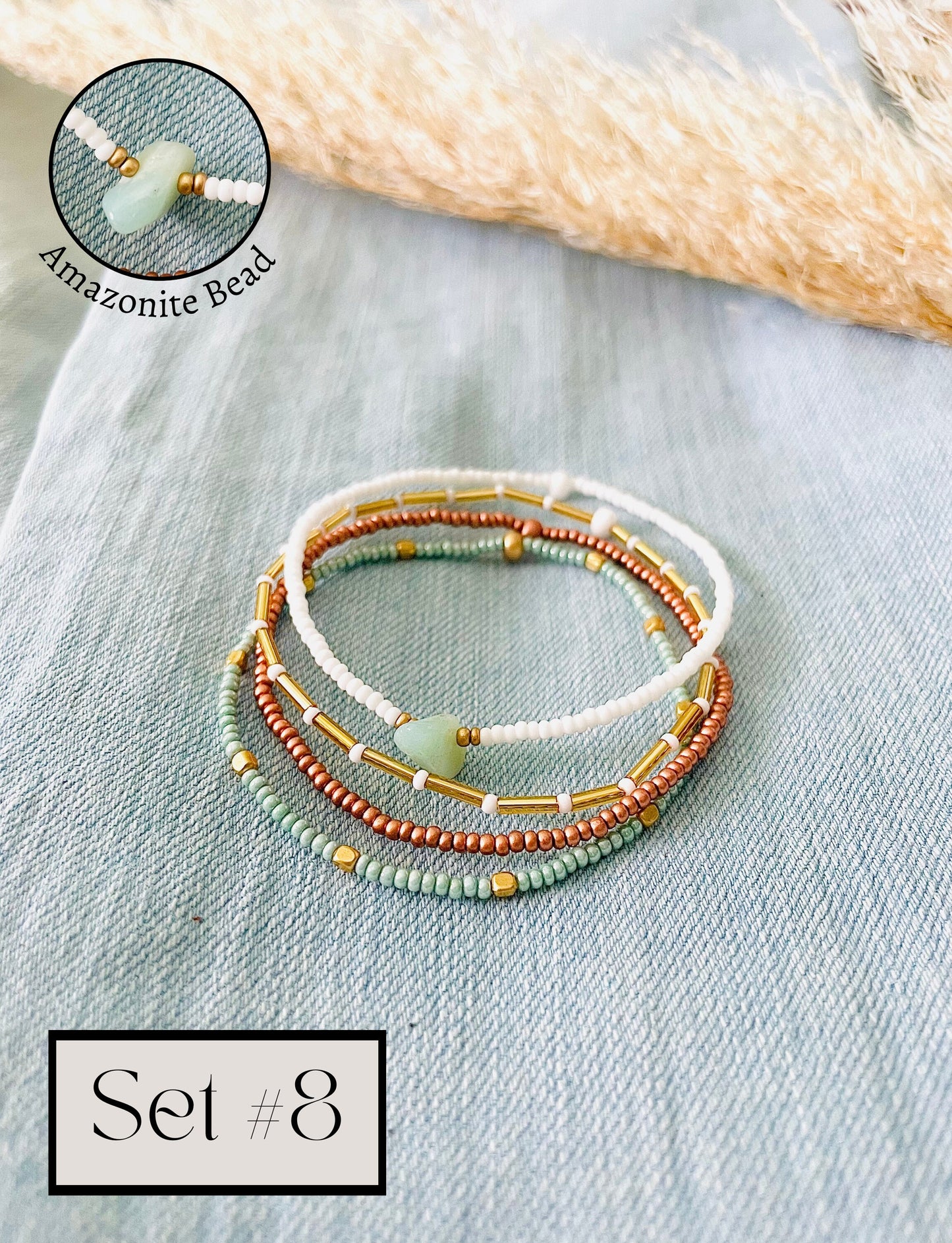 Stretch Bracelet Set, Seed Bead Bracelet, Small Beaded Bracelets, Minimalist Bracelet, Dainty Bracelet, Bracelet Stack, Beach Bracelet, NEW!