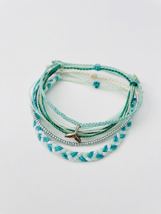 Dolphin Bracelet Bracelet Set Pura Vida Style Bracelet Adjustable Bracelet Waterproof Bracelet Braided Bracelet, Bracelet Stack