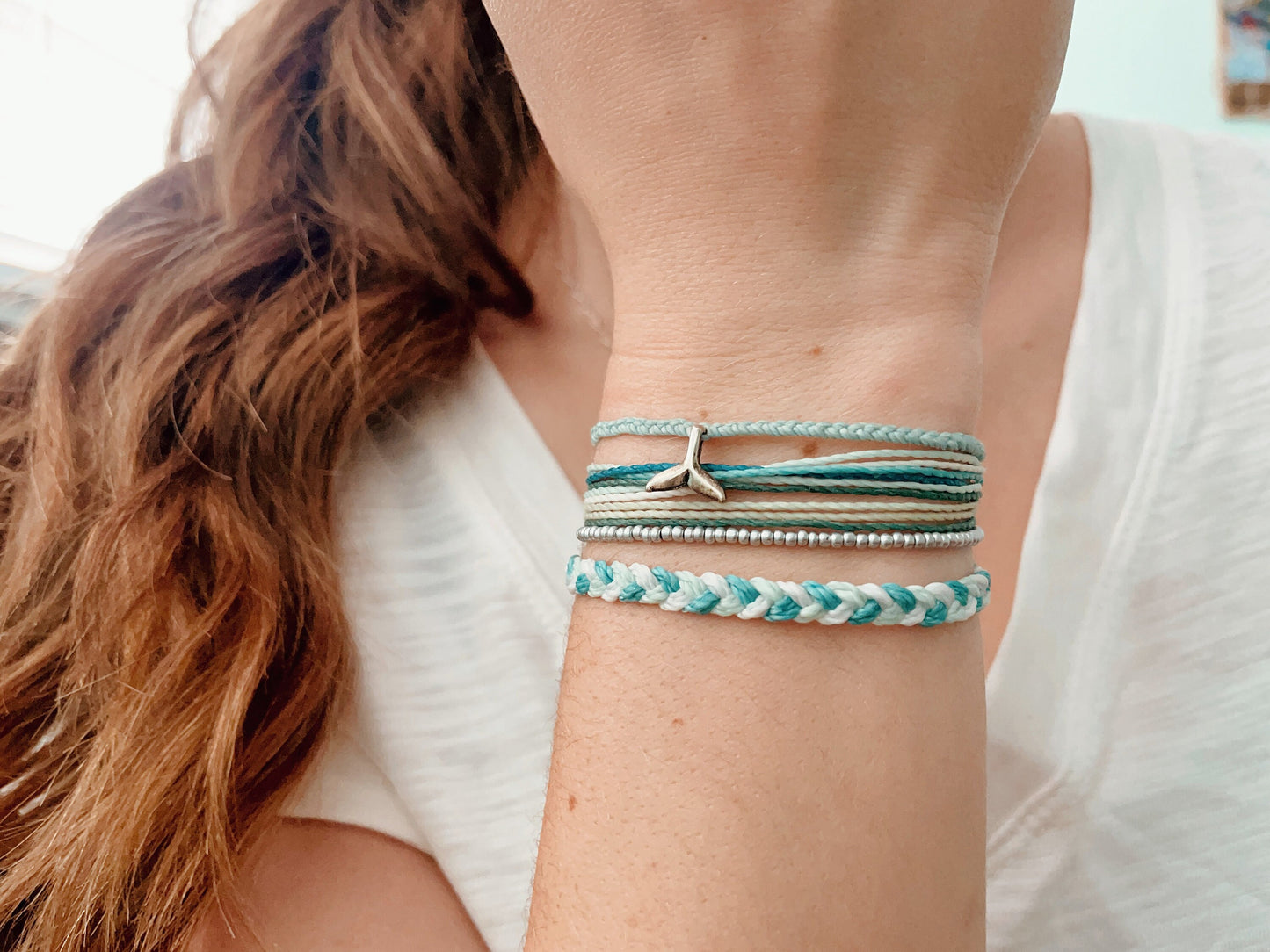 Dolphin Bracelet, Bracelet Set, Pura Vida Style Bracelet, Adjustable Bracelet, Waterproof Bracelet, Braided Bracelet, Bracelet Stack