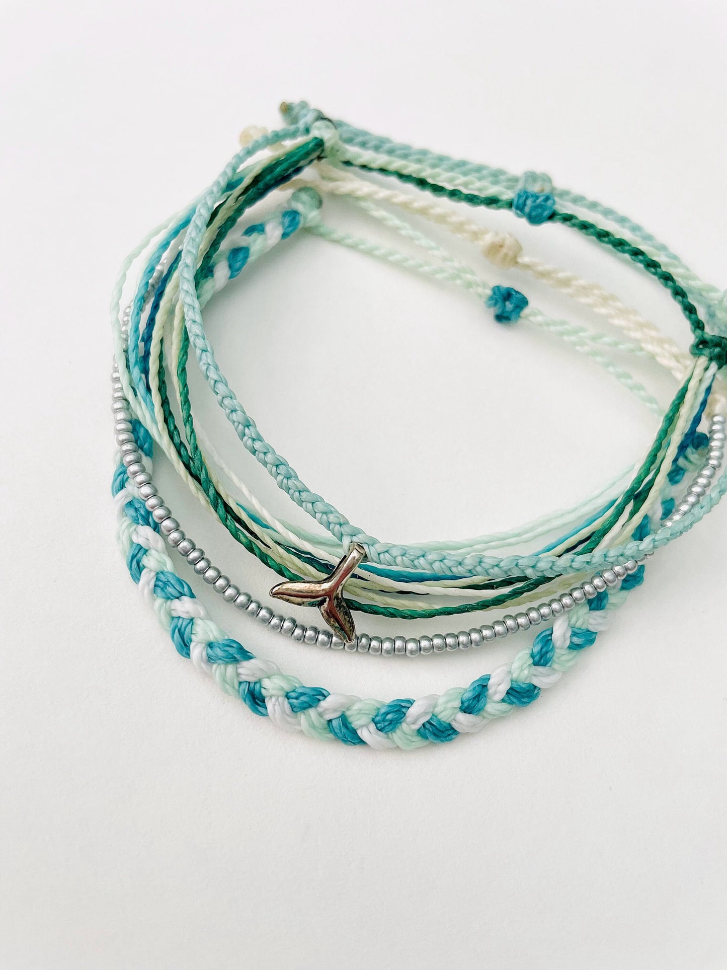 Dolphin Bracelet, Bracelet Set, Pura Vida Style Bracelet, Adjustable Bracelet, Waterproof Bracelet, Braided Bracelet, Bracelet Stack