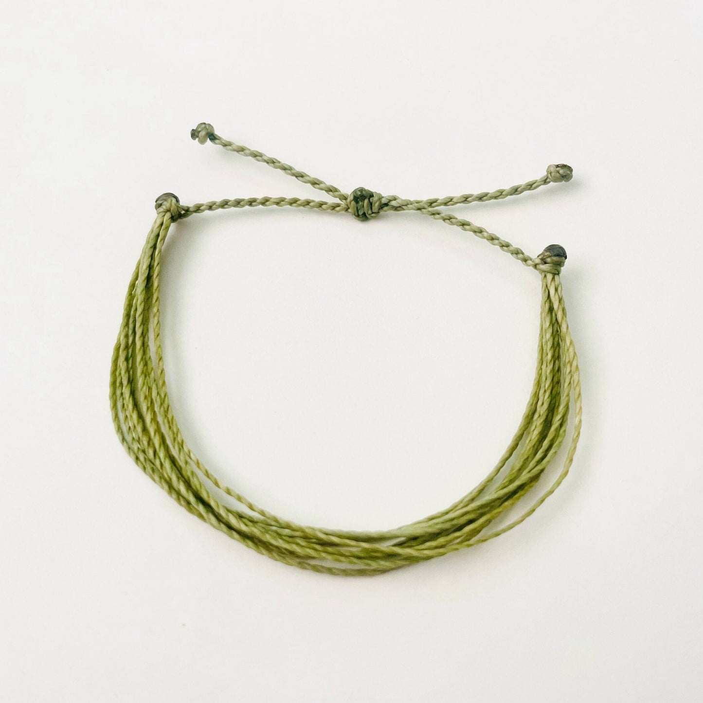 Sage Green Bracelet, String Bracelet, Surfer Bracelet, Thread Bracelet, Waterproof, Adjustable, Handmade Bracelet