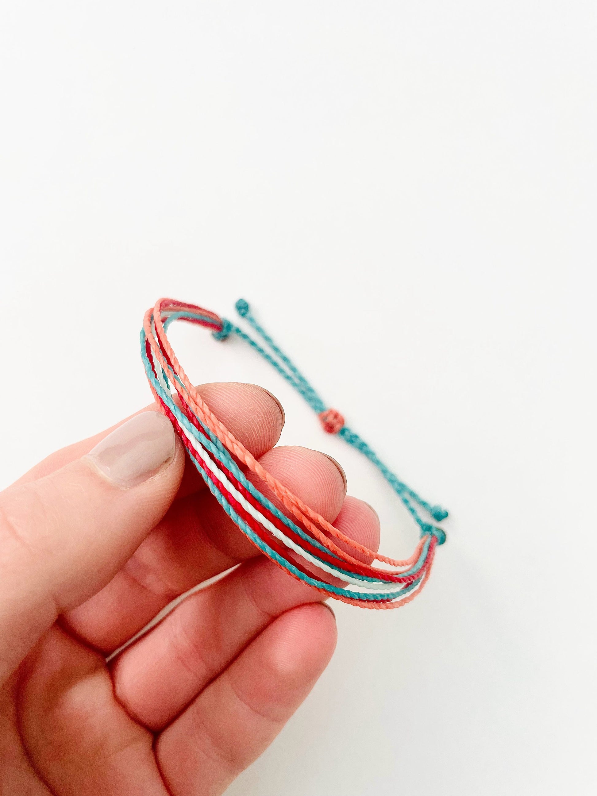 String Bracelet, Colorful Bracelet, Surfer Bracelet, Handmade Bracelet, Thread Bracelet, Waterproof, Adjustable