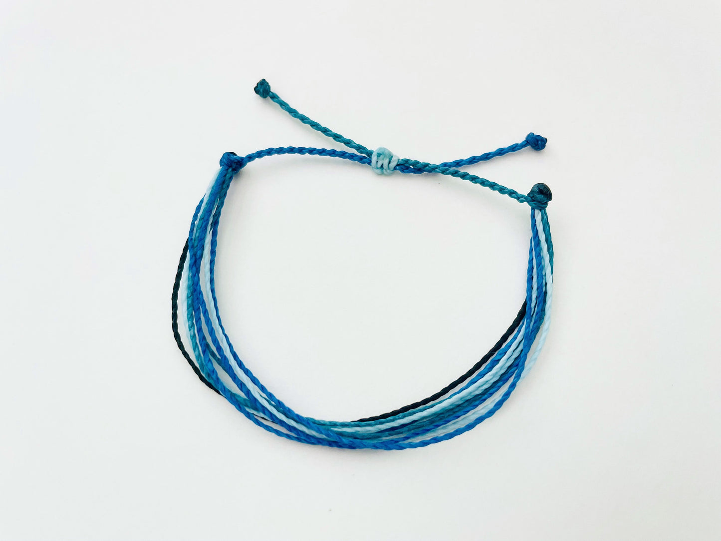 Blue String Bracelet, Surfer Bracelet, Waterproof, Adjustable Bracelet, Handmade Bracelet for Men or Women