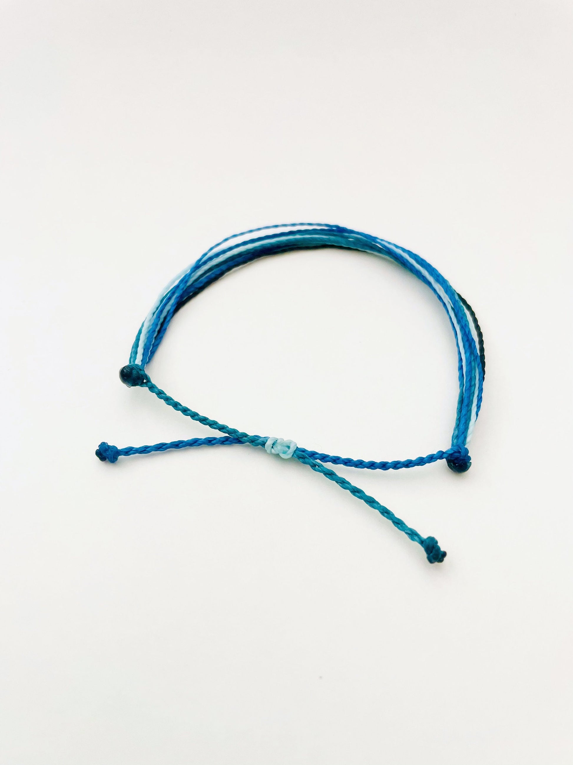 Blue String Bracelet, Surfer Bracelet, Waterproof, Adjustable Bracelet, Handmade Bracelet for Men or Women