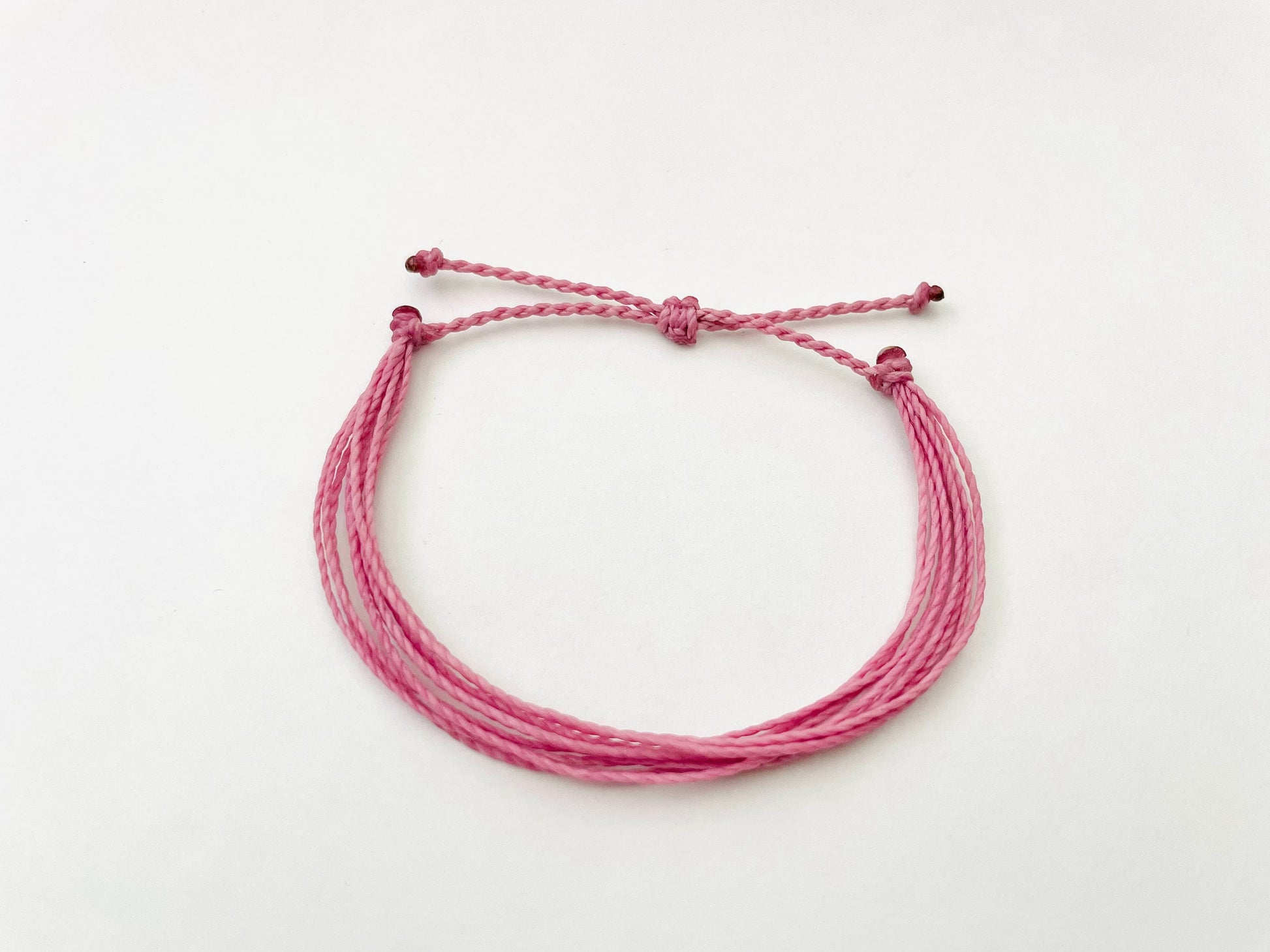 Pink Bracelet, String Bracelet, Surfer Bracelet, Cord Bracelet, Waterproof, Adjustable