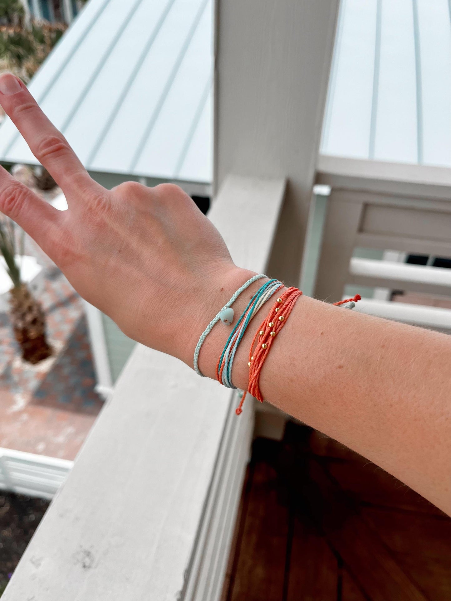 Surfer String Bracelet Stack Womens Beach Vibe Bracelet Colorful Stacking Bracelet Set Beachside Accessories Vacation Jewelry Gold Filled