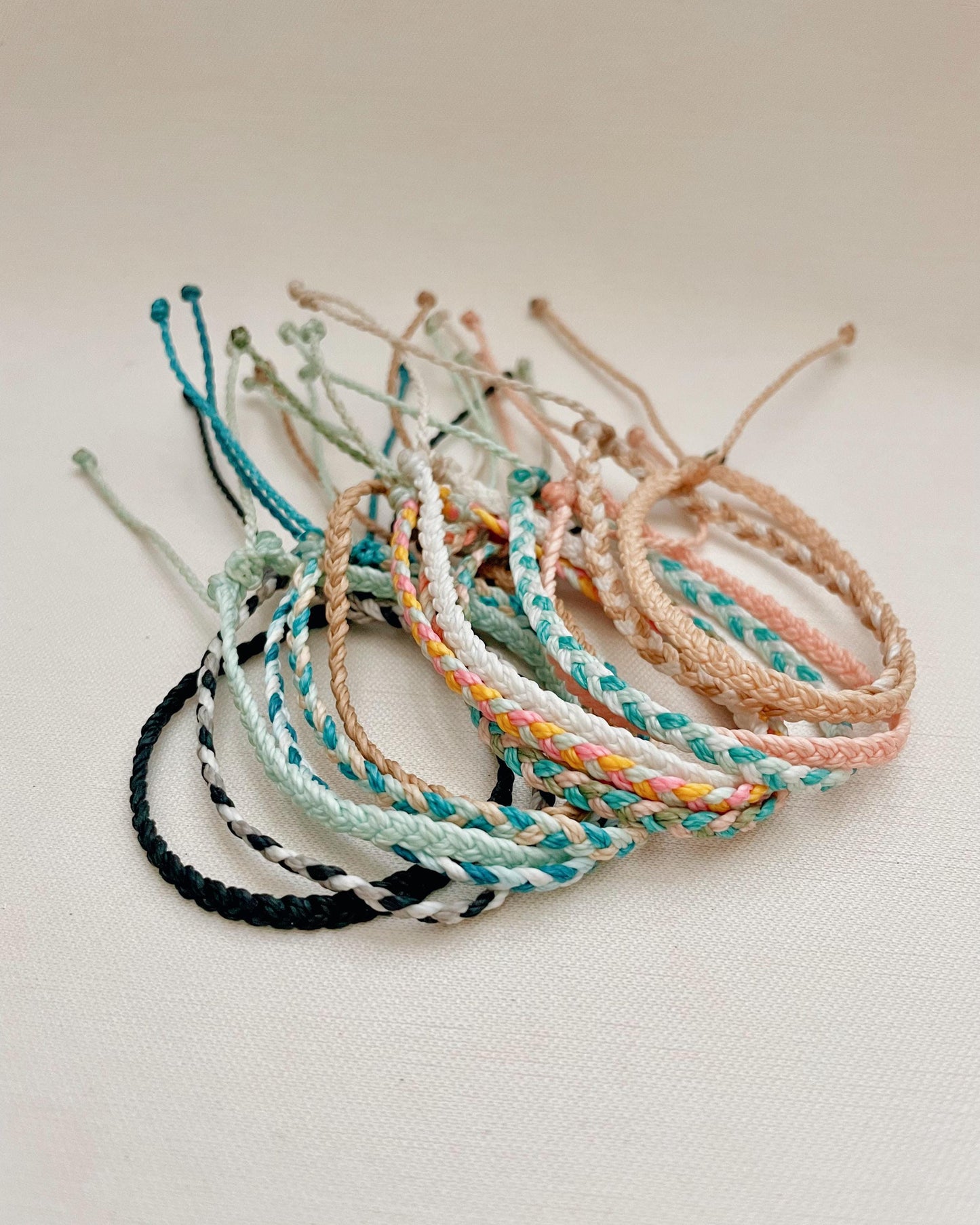 Womens Waterproof Surfer Bracelets Matching Best Friend Bracelets Gift for Daughter Adjustable Braided Bracelet Matching Couple Bracelets