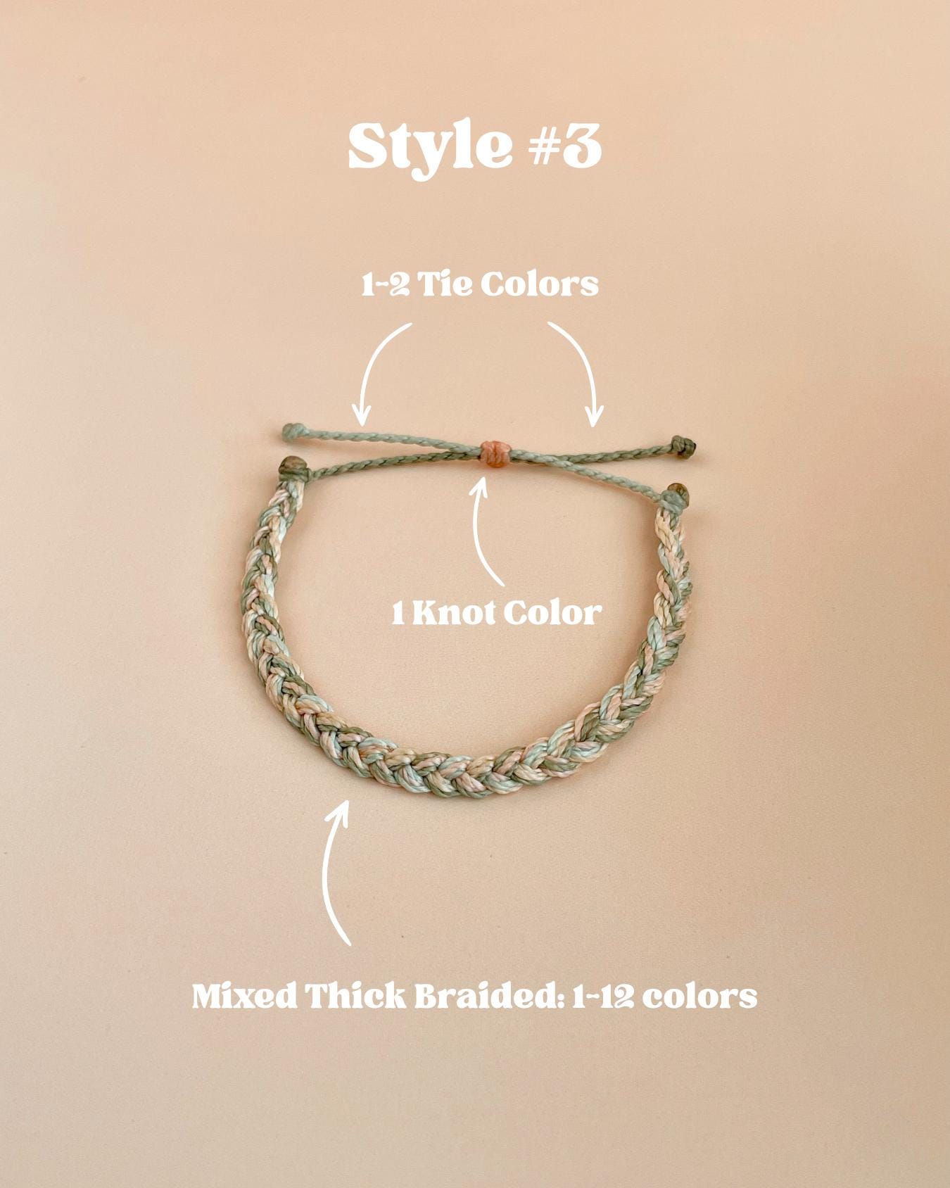 Team Spirit Bracelets Custom Colors Waxed String Bracelet School Color Gift Idea Bulk Friendship Bracelets College Personalized Jewelry Boho