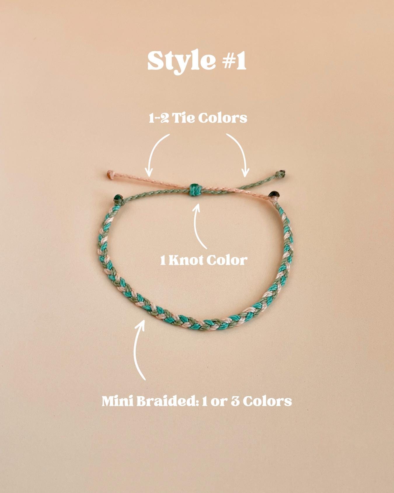 Team Spirit Bracelets Custom Colors Waxed String Bracelet School Color Gift Idea Bulk Friendship Bracelets College Personalized Jewelry Boho