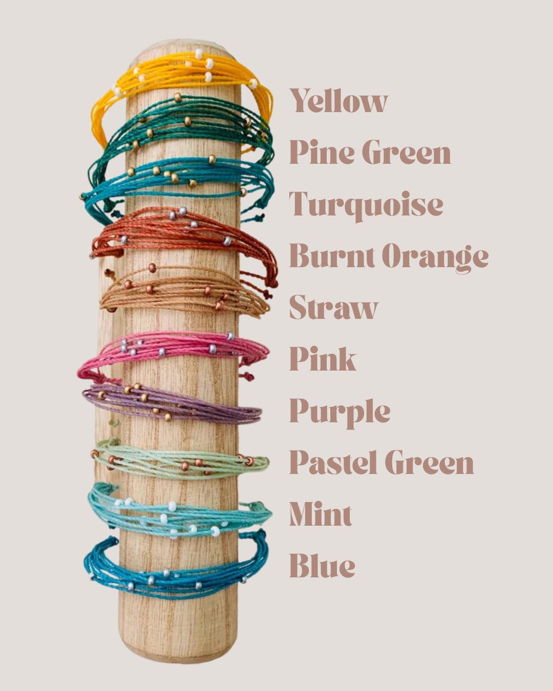Boho Surfer Bracelet Bead String Bracelet Adjustable Waxed Cord Beach Vibe Bracelet Best Friend Matching Bracelets Work Accessories Casual
