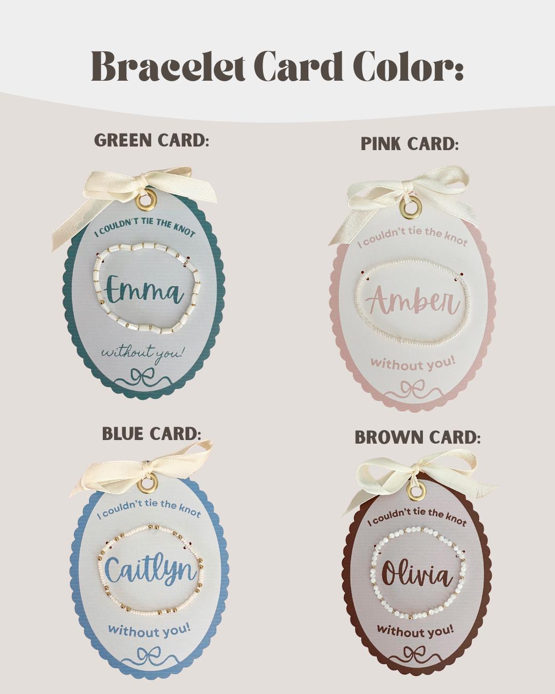 Light Blue Bridesmaid Gift Sky Blue Bachelorette Party Favor for Bridesmaid Bracelet Proposal Jewelry Wedding Trendy Bridesmaid Card Custom