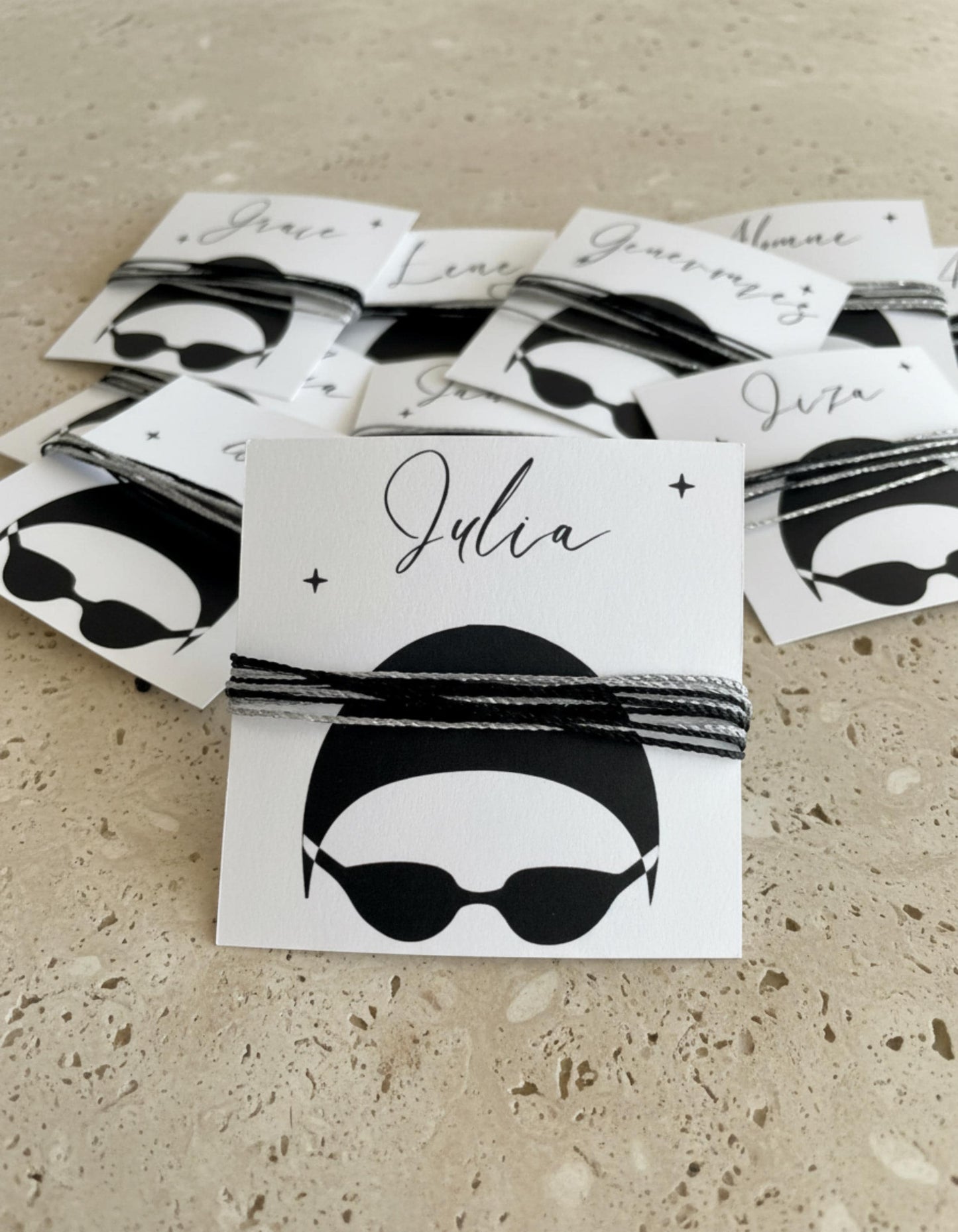 Swim Team Gift Bulk Team Bracelet Gift for Swim Coach Swimmer Graduation Gift Senior Night Swim Gift Waterproof Bracelet Personalized Swim